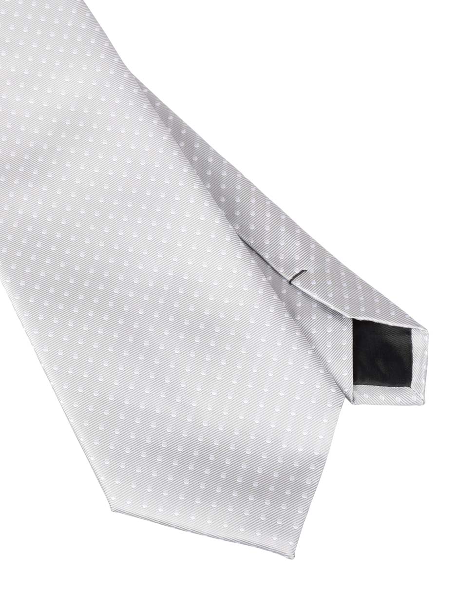 Corbata regular estampado lunares para hombre