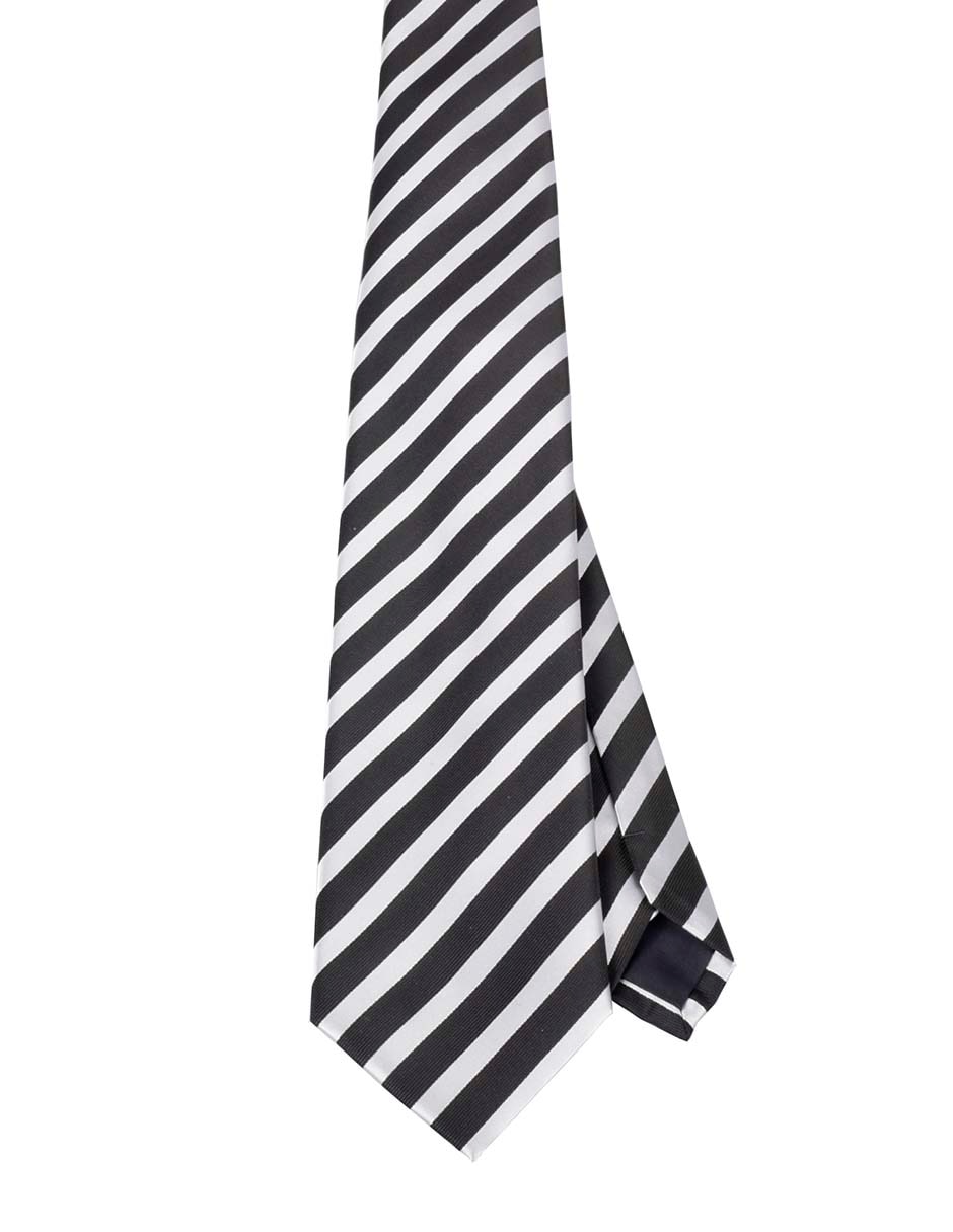 Corbata regular estampado a rayas para hombre