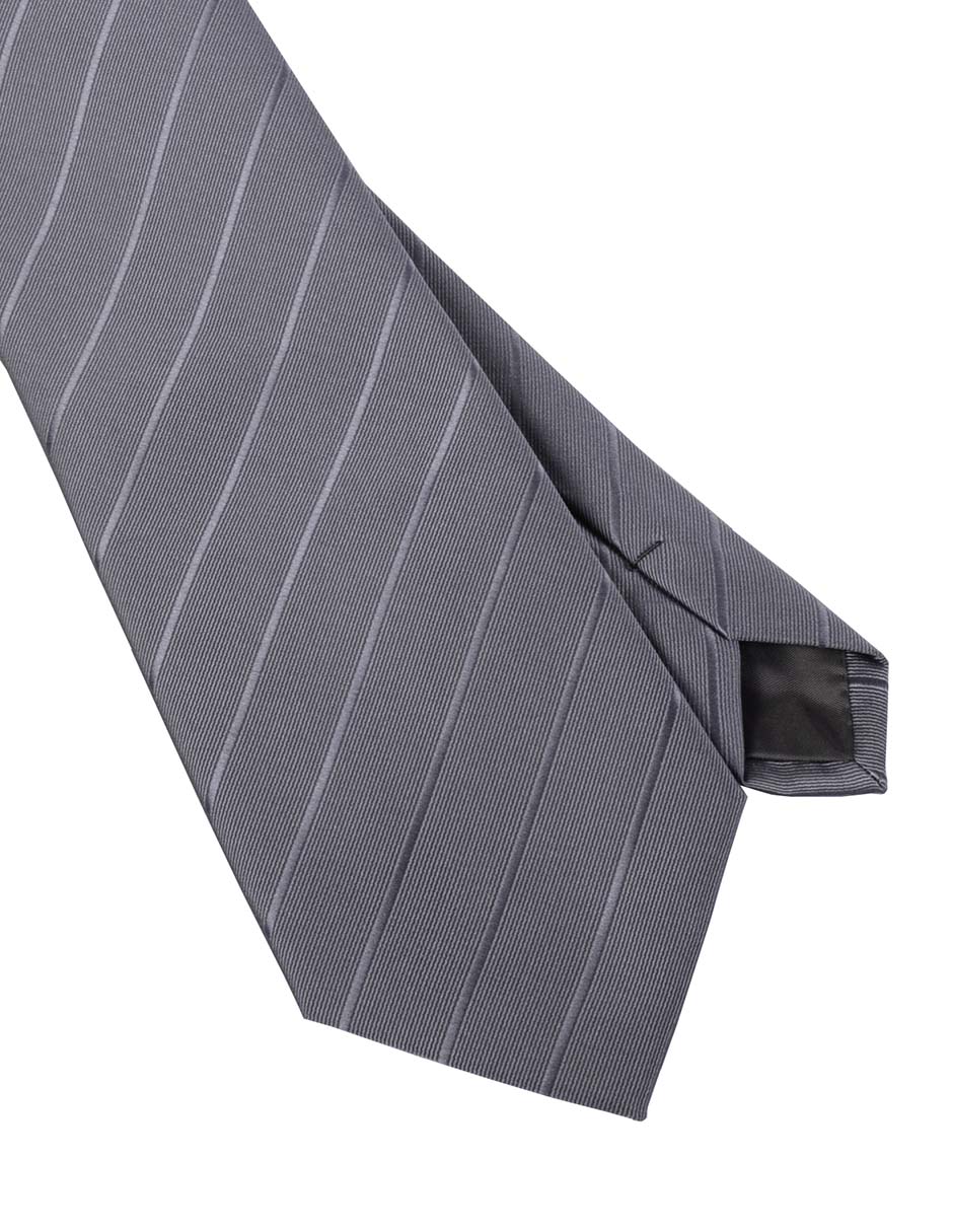 Corbata regular estampado a rayas para hombre