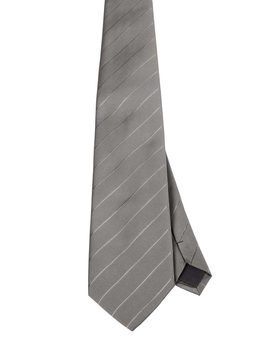 Corbata regular estampado a rayas para hombre