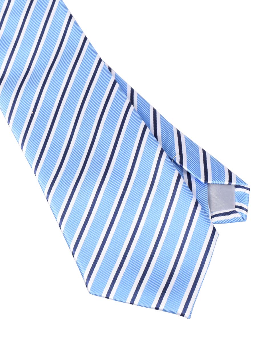 Corbata regular estampado a rayas para hombre