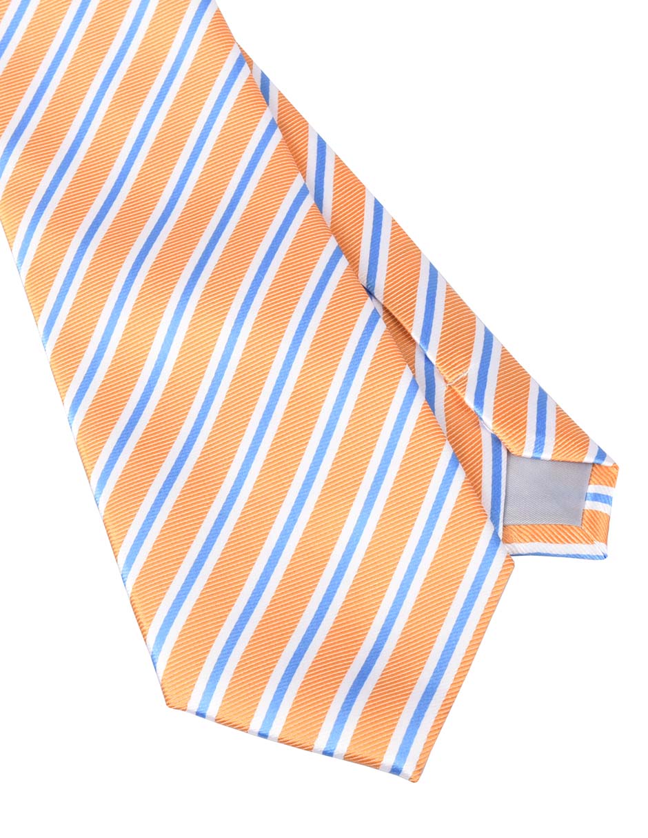 Corbata regular estampado a rayas para hombre