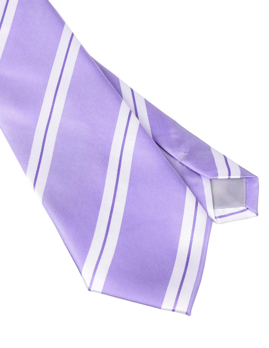 Corbata regular estampado a rayas para hombre