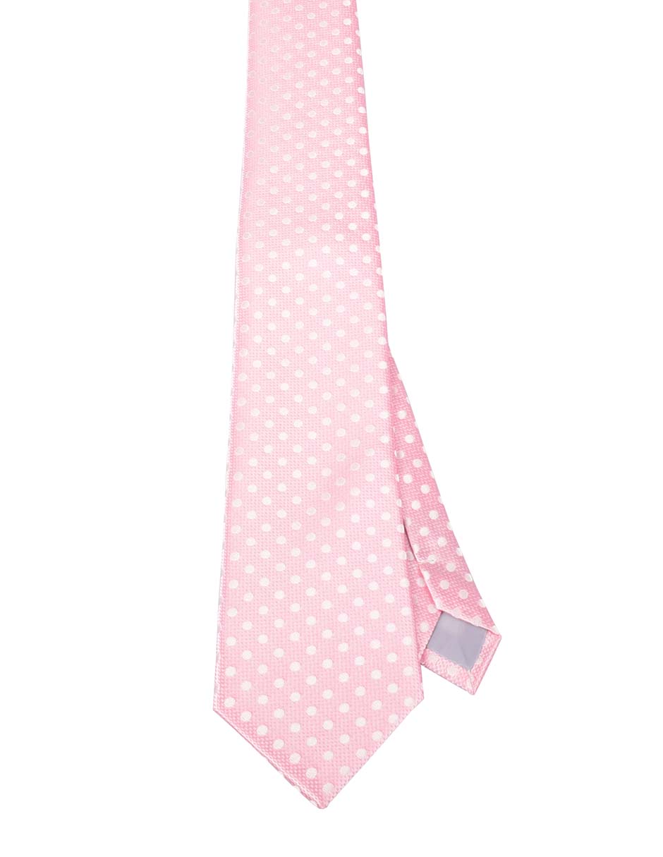 Corbata regular estampado lunares para hombre