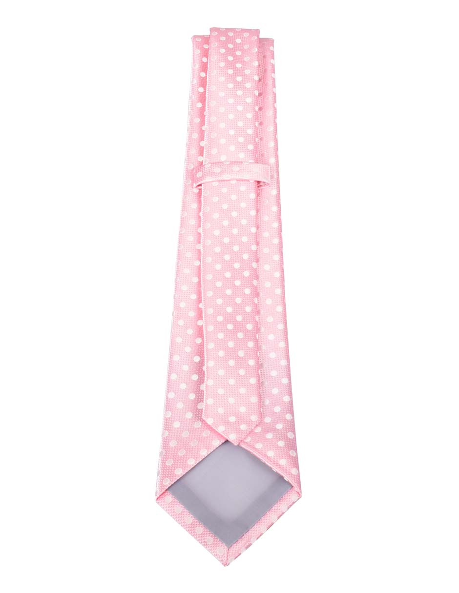 Corbata regular estampado lunares para hombre