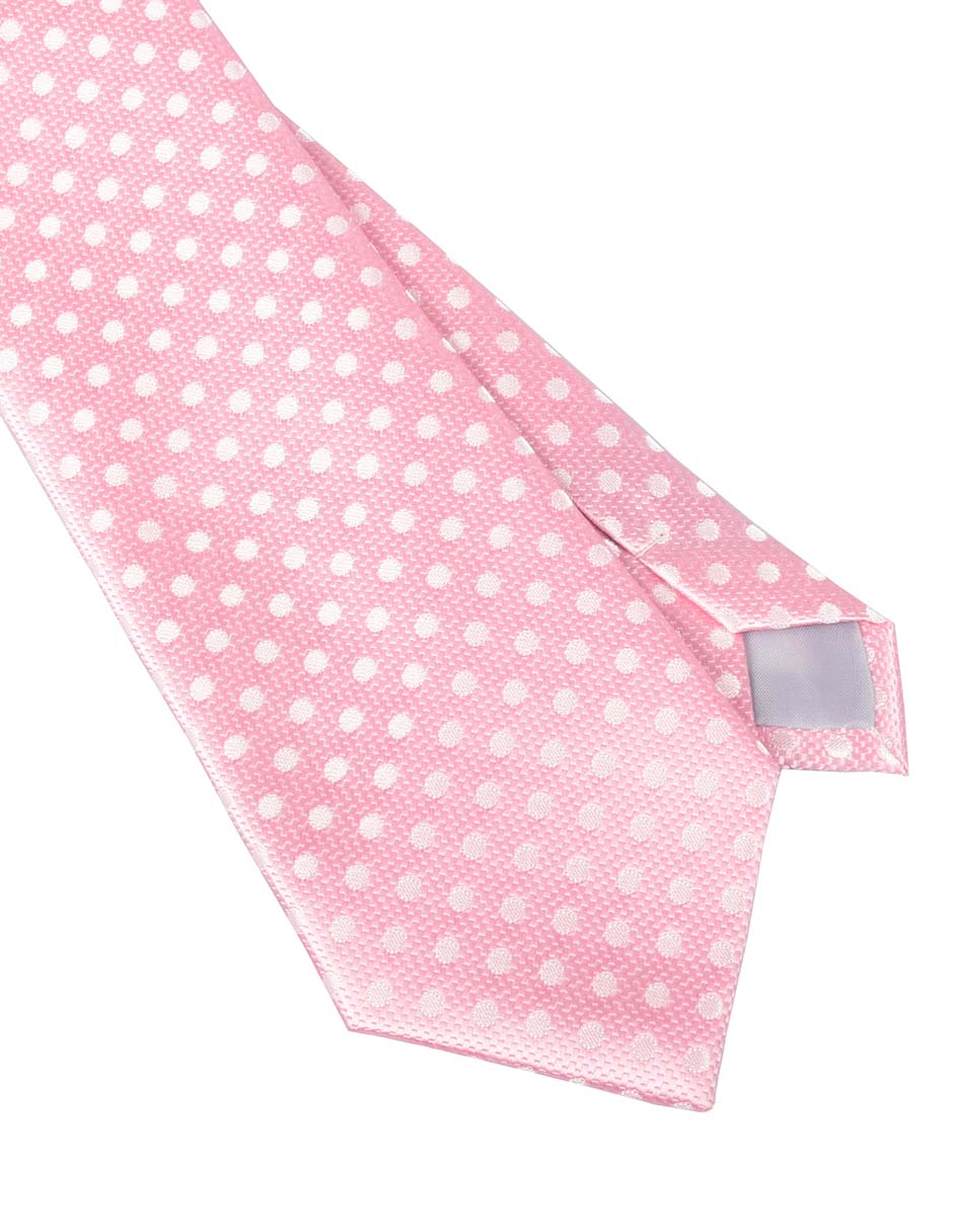 Corbata regular estampado lunares para hombre
