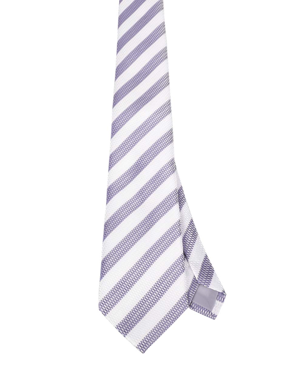 Corbata regular estampado a rayas para hombre