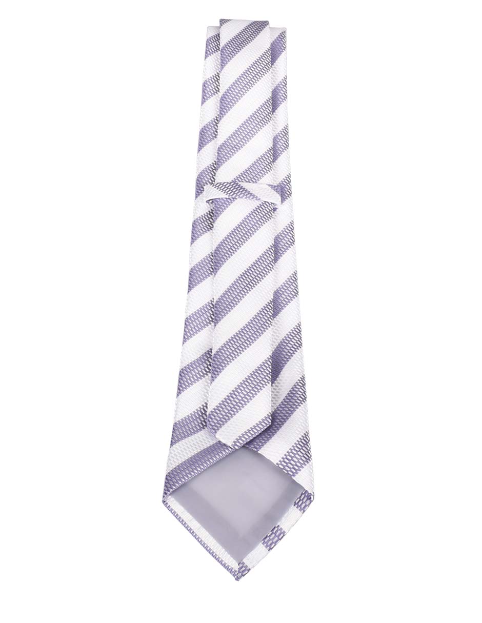 Corbata regular estampado a rayas para hombre