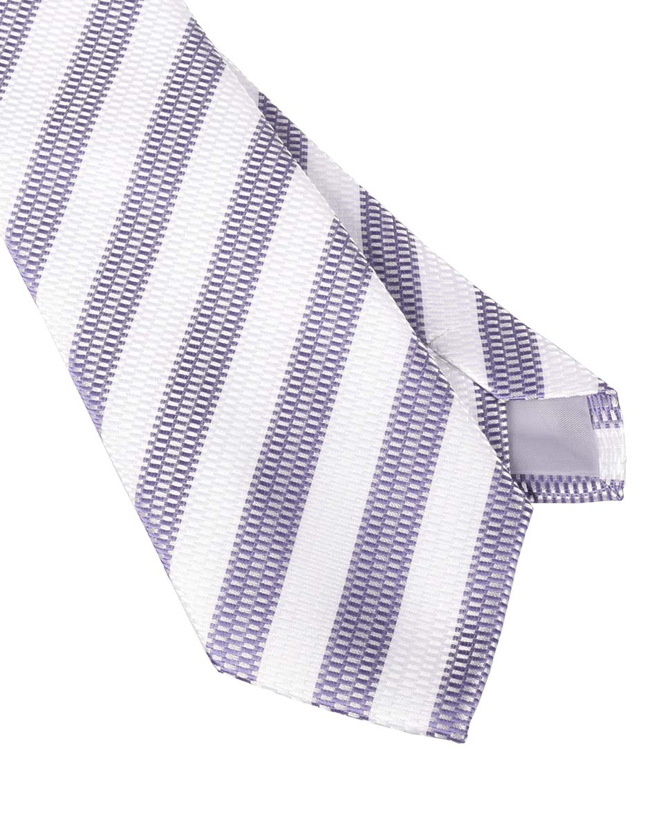 Corbata regular estampado a rayas para hombre