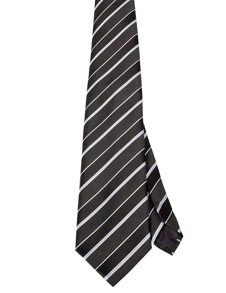 Corbata regular estampado a rayas para hombre