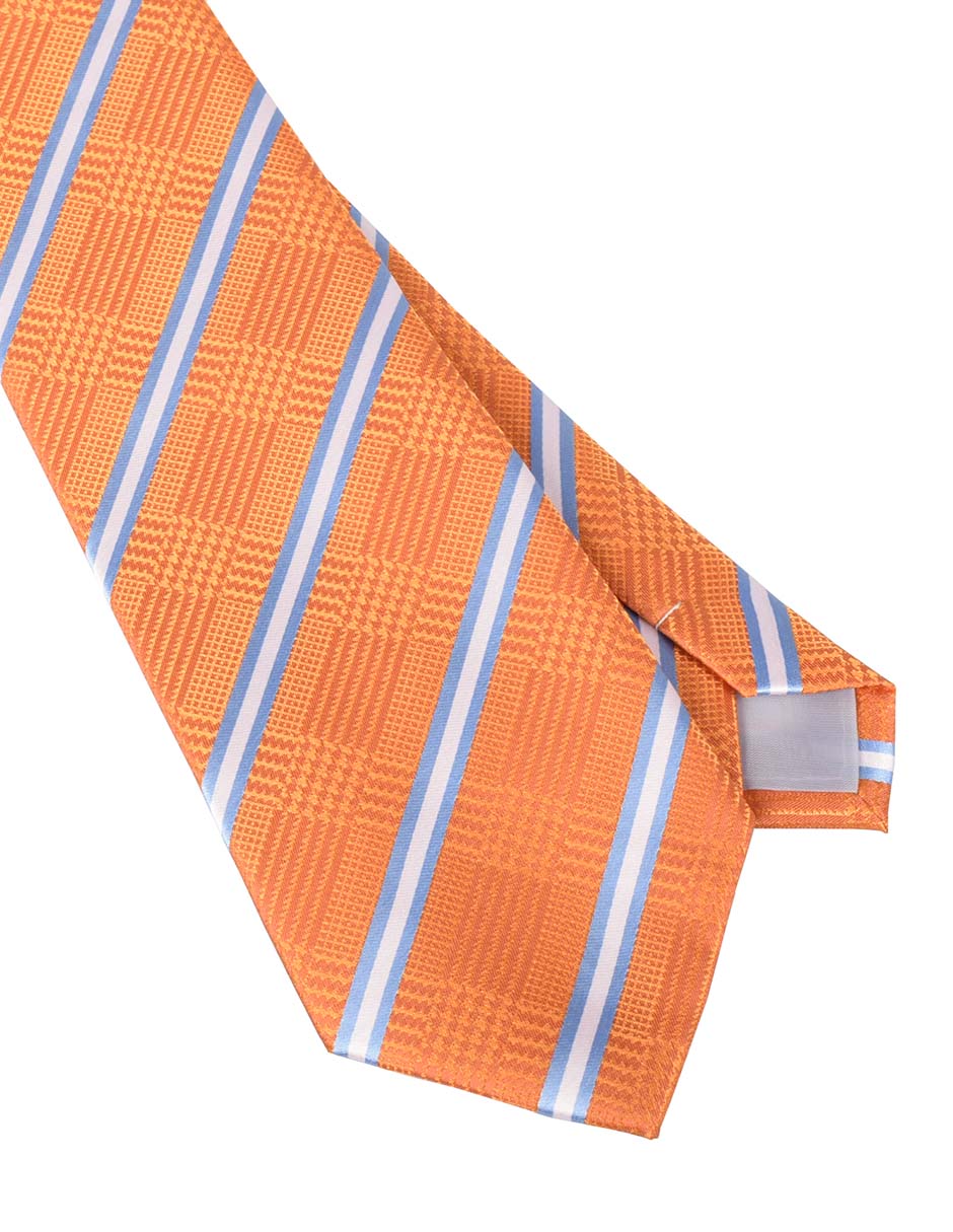 Corbata regular estampado a rayas para hombre