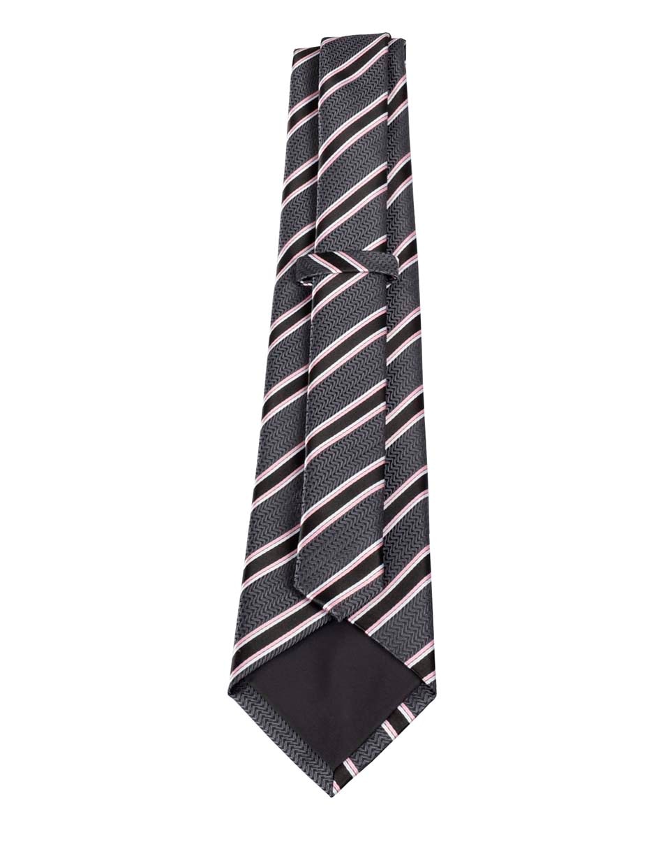 Corbata regular estampado a rayas para hombre