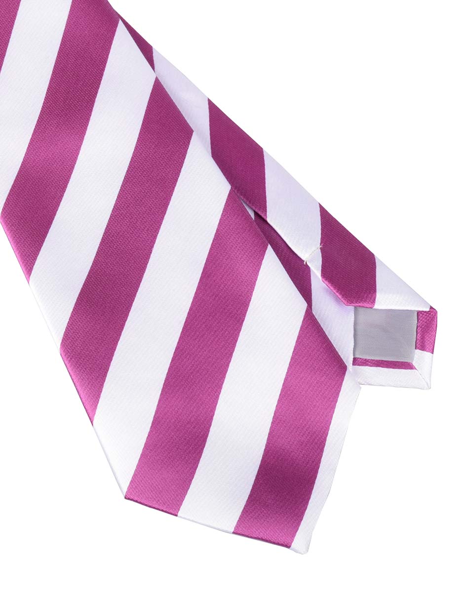 Corbata regular estampado a rayas para hombre