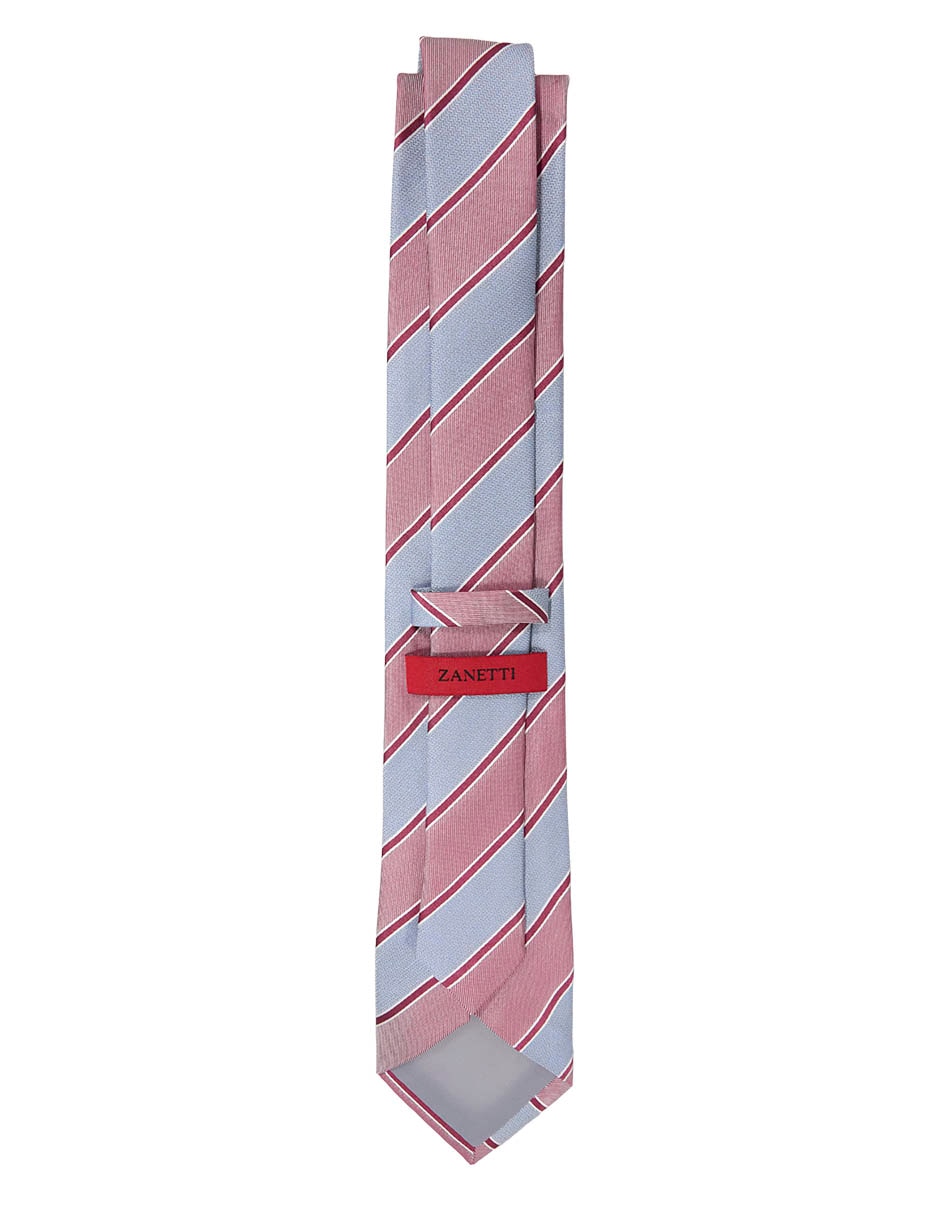 Corbata Slim (4-6 Cm) De Seda Estampado A Rayas Para Hombre 2