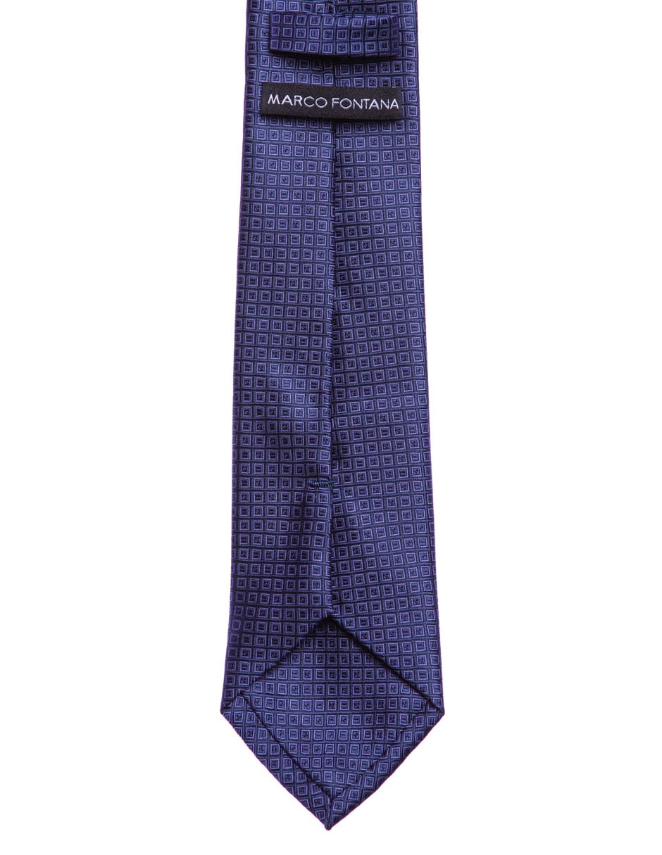 Corbata regular estampado a cuadros para hombre 2