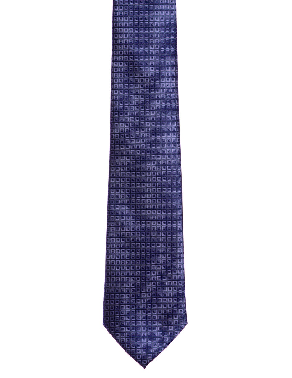 Corbata regular estampado a cuadros para hombre 3
