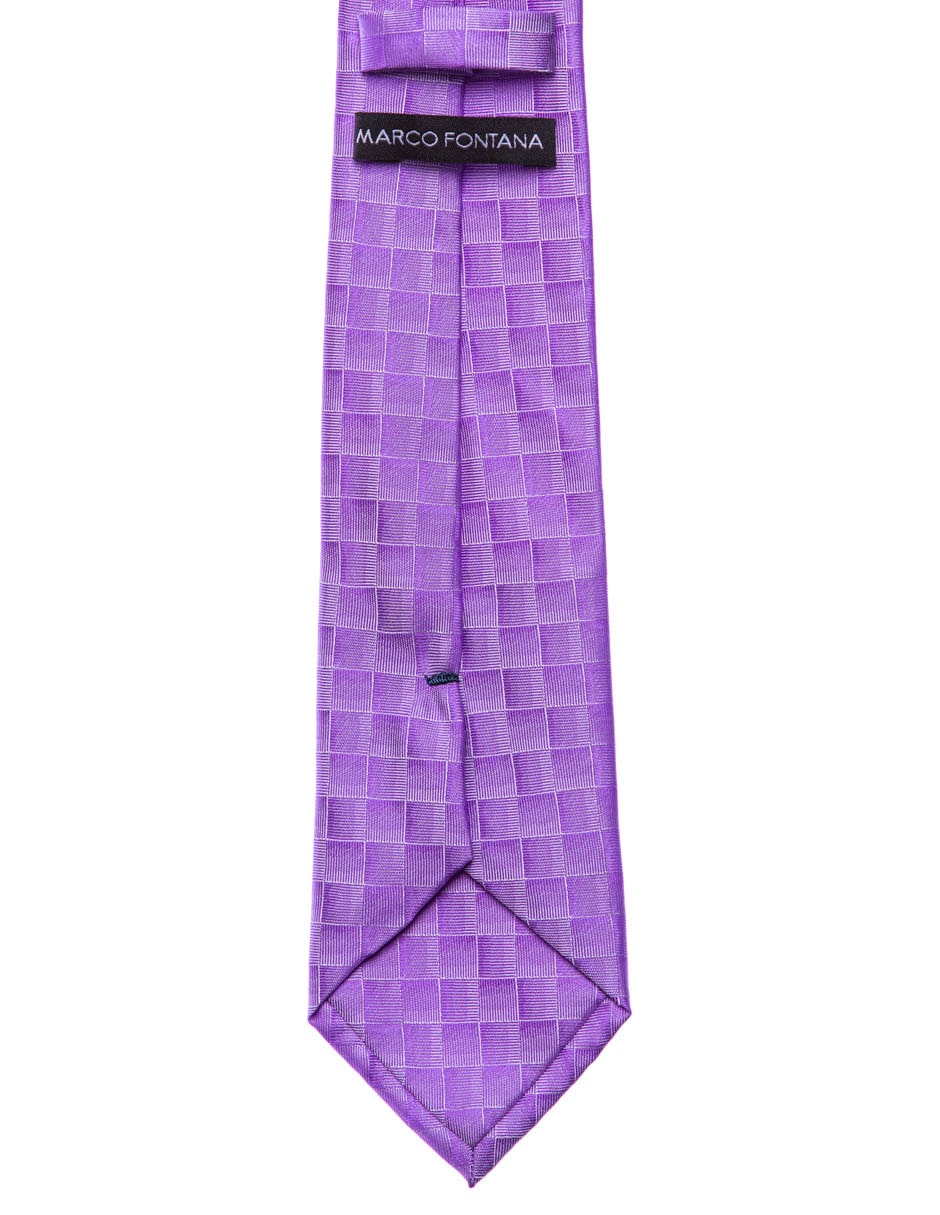 Corbata regular estampado a cuadros para hombre
