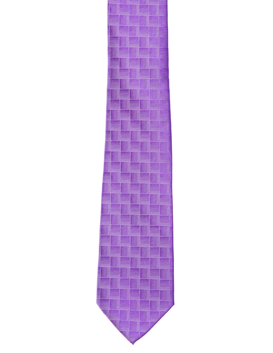 Corbata regular estampado a cuadros para hombre