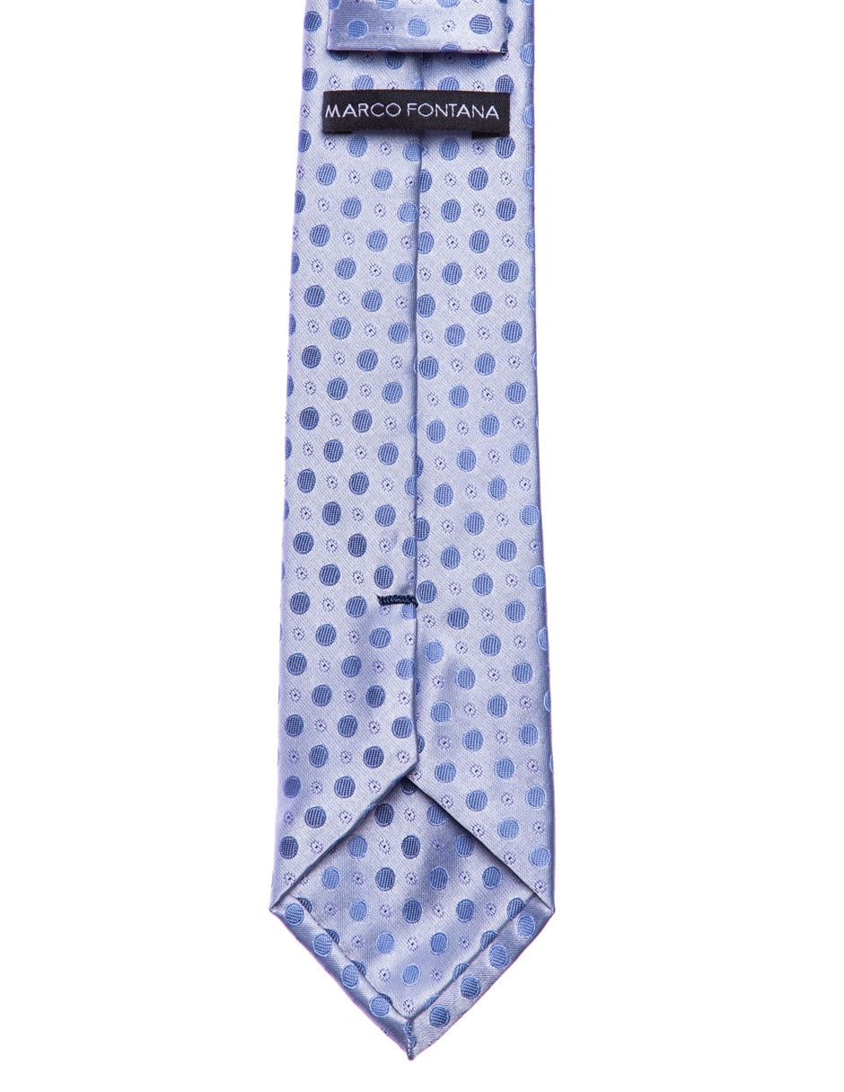 Corbata regular estampado lunares para hombre 2