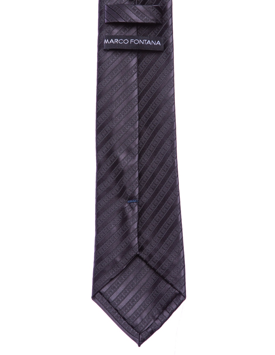 Corbata regular estampado a rayas para hombre 2