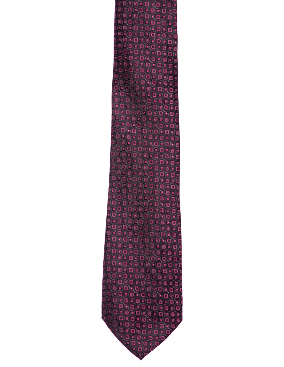 Corbata regular estampado a cuadros para hombre 3