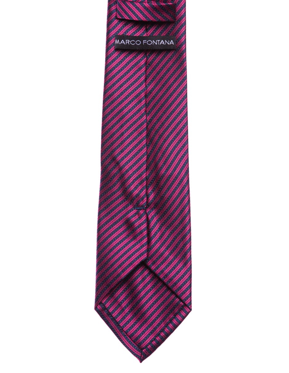 Corbata regular estampado a rayas para hombre 2