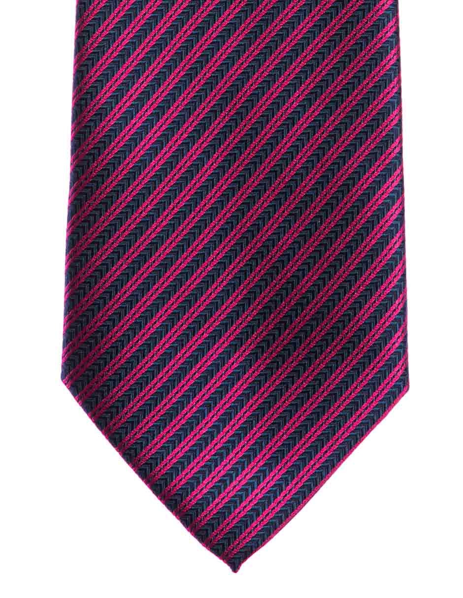 Corbata regular estampado a rayas para hombre