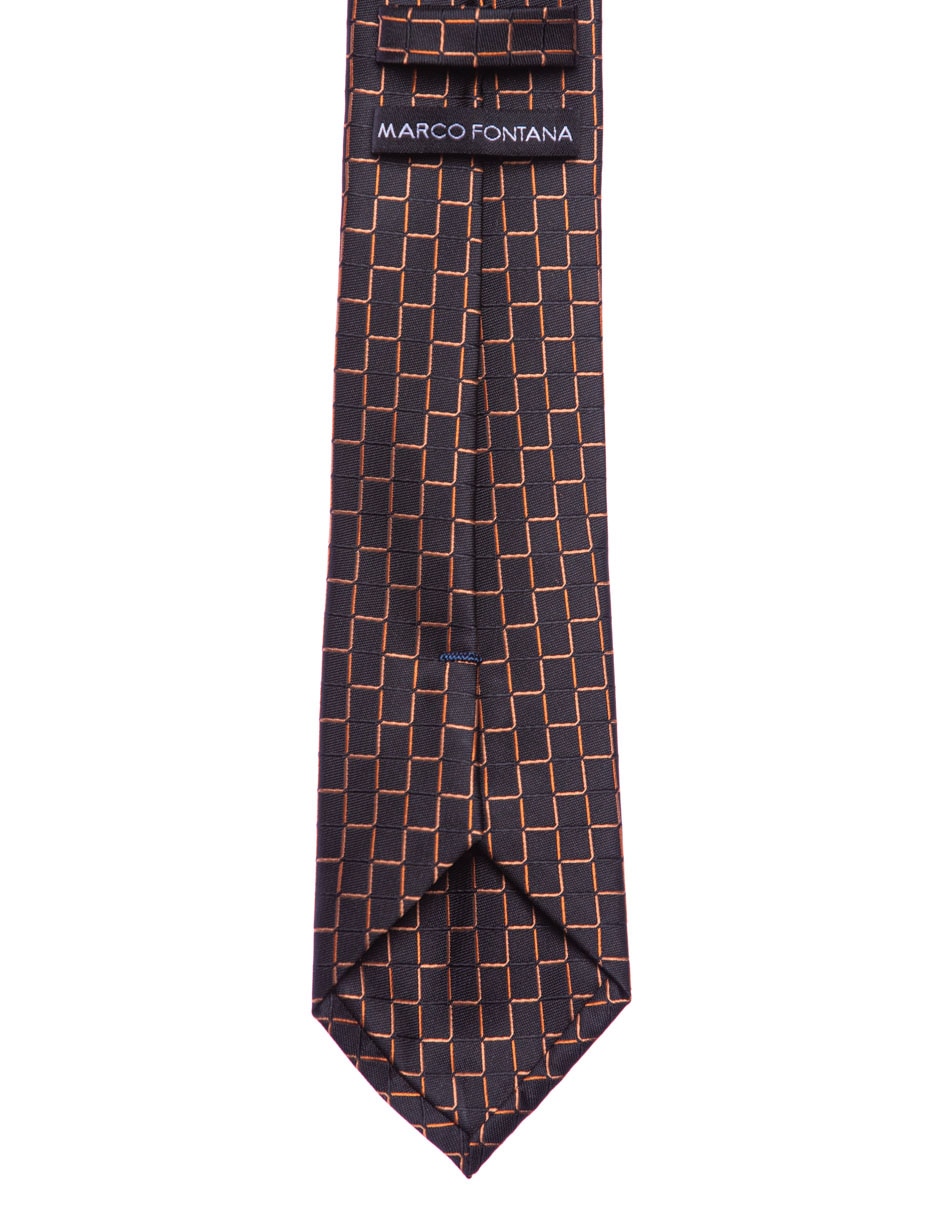 Corbata regular estampado a cuadros para hombre 2