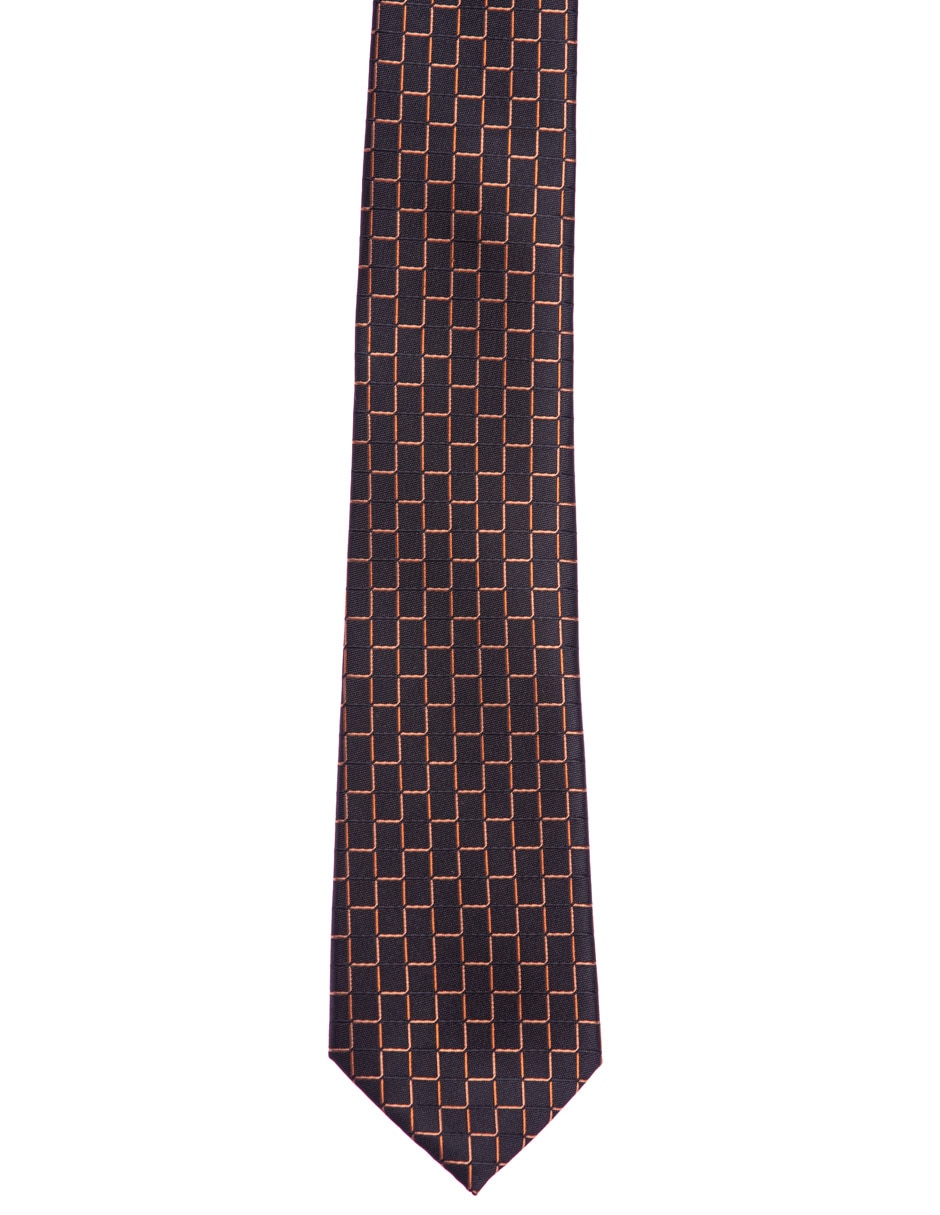 Corbata regular estampado a cuadros para hombre 3