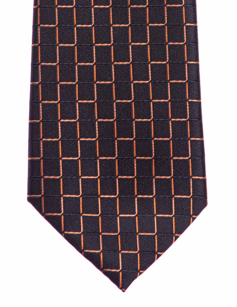 Corbata regular estampado a cuadros para hombre
