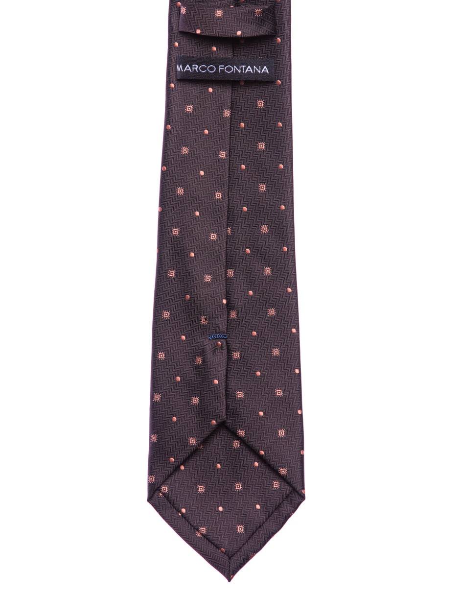 Corbata regular estampado a cuadros para hombre 2