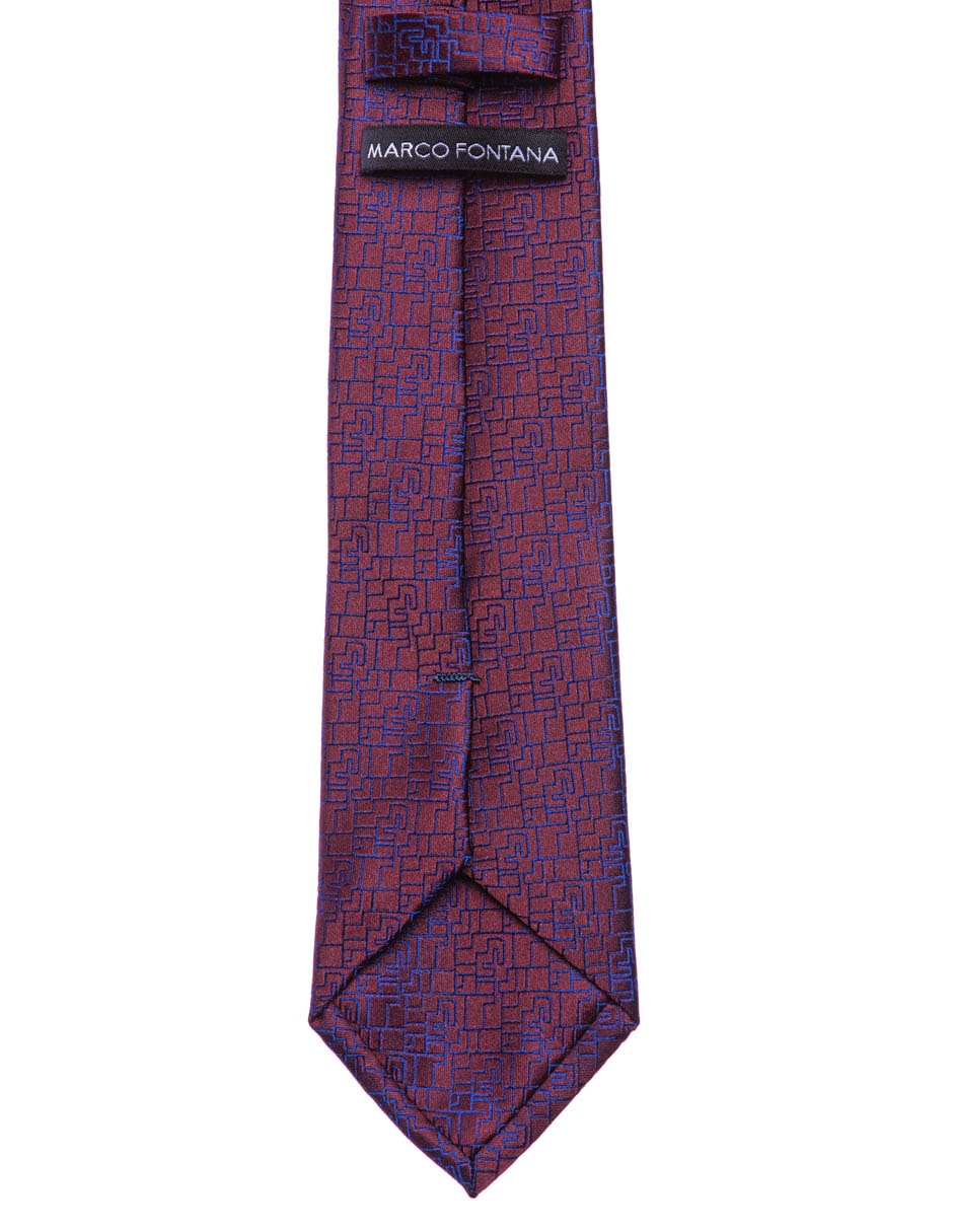 Corbata regular estampado étnico para hombre 2