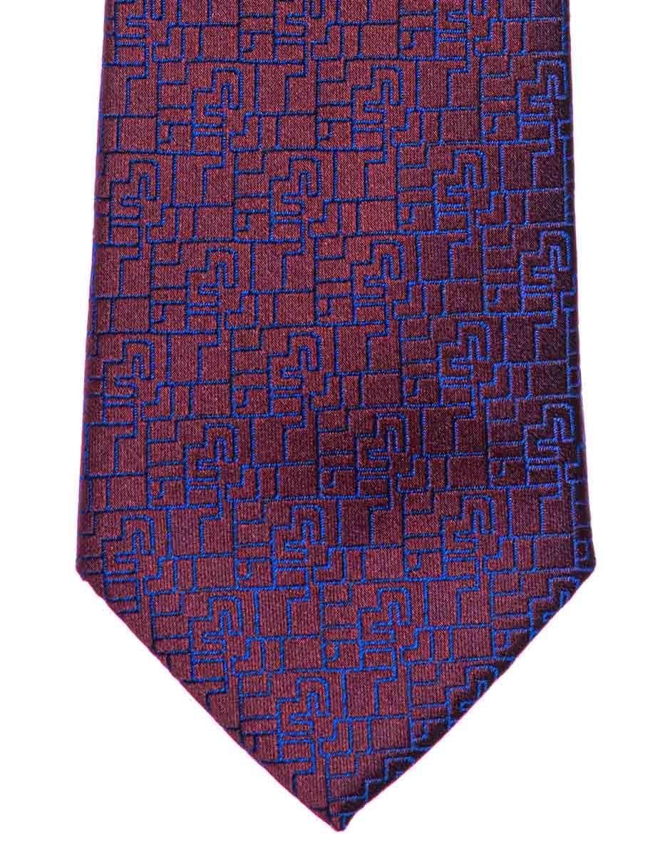 Corbata regular estampado étnico para hombre