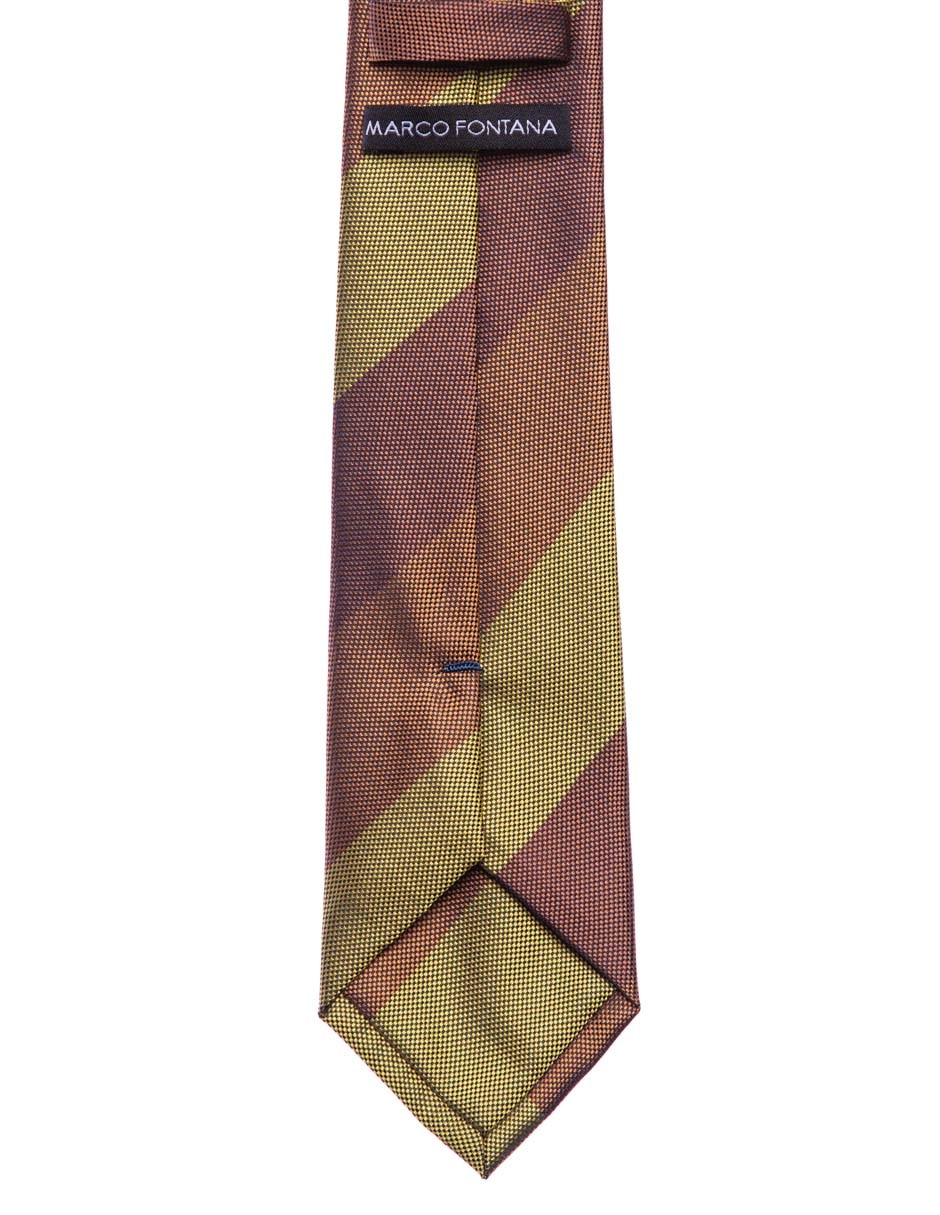 Corbata regular estampado a rayas para hombre 2