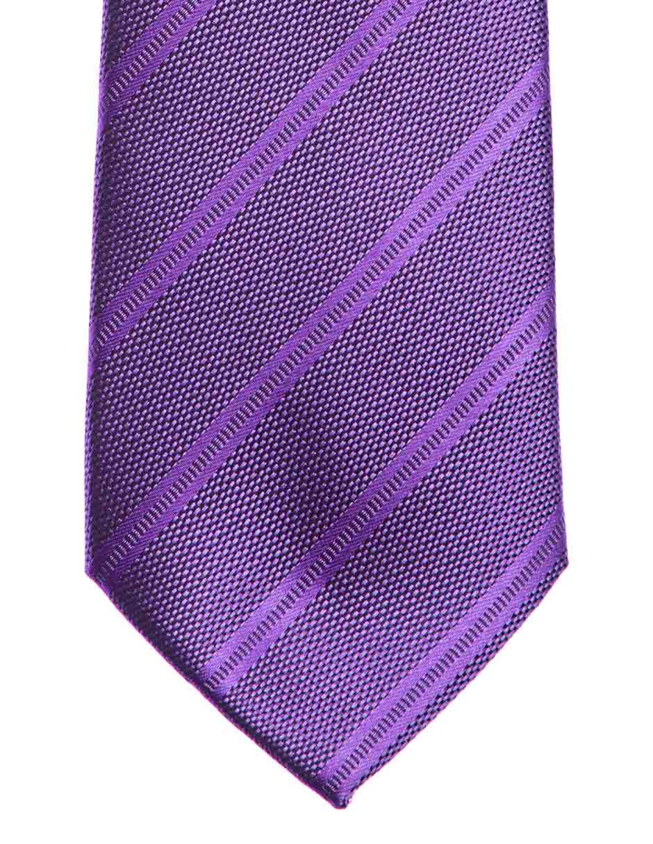 Corbata regular estampado a rayas para hombre