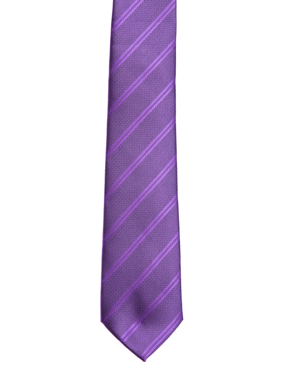 Corbata regular estampado a rayas para hombre