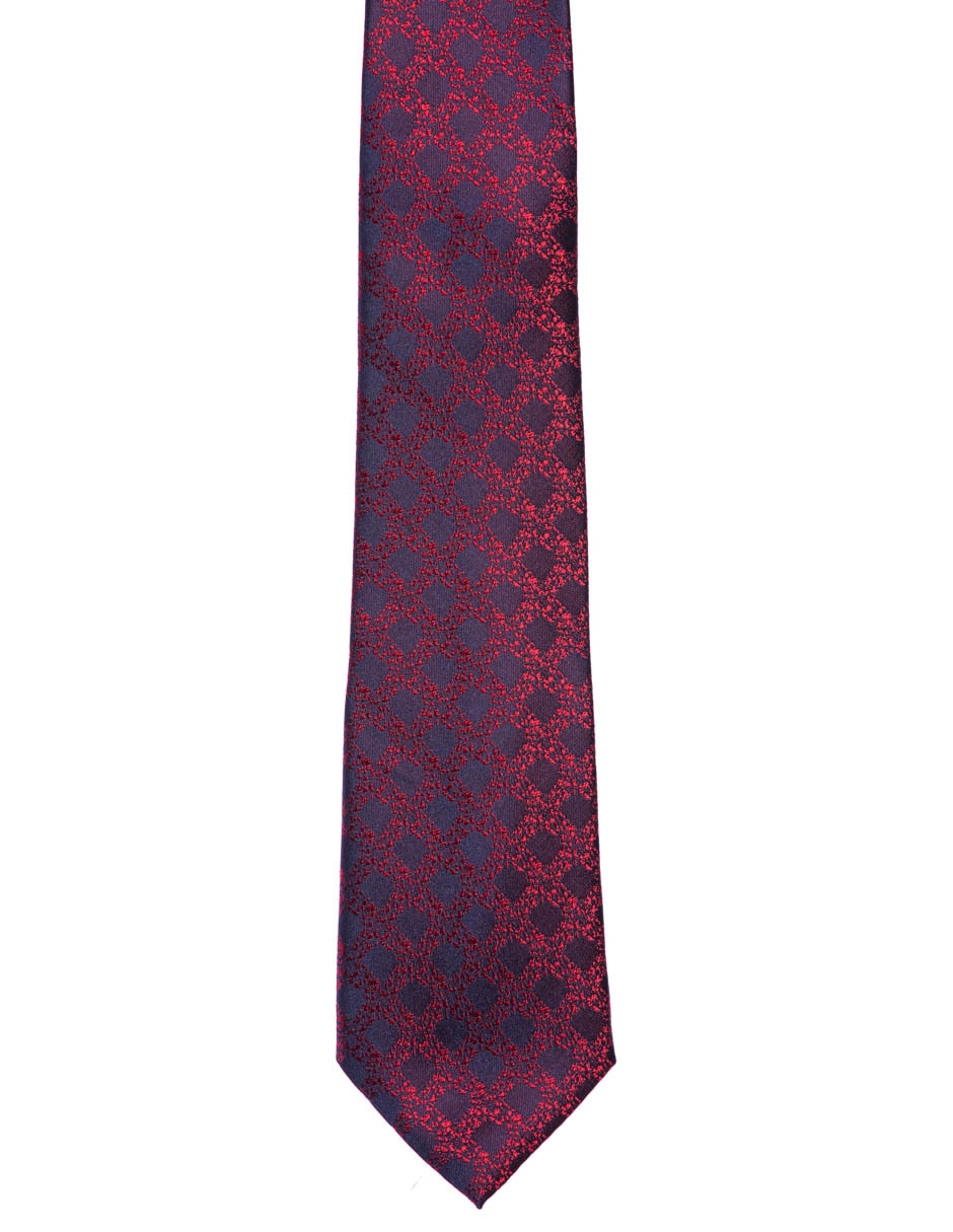 Corbata regular estampado a cuadros para hombre 3