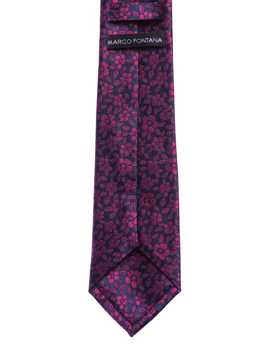 Corbata regular estampado floral para hombre