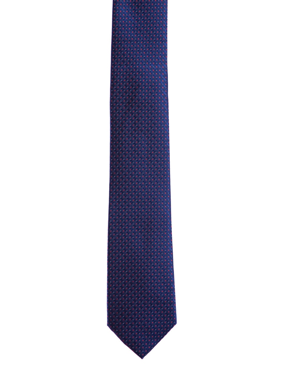 Corbata regular estampado lunares para hombre 3