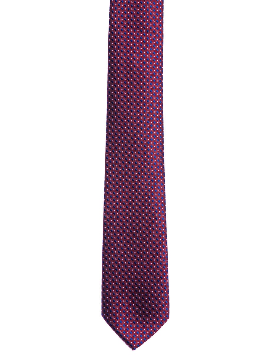 Corbata regular estampado a cuadros para hombre 3