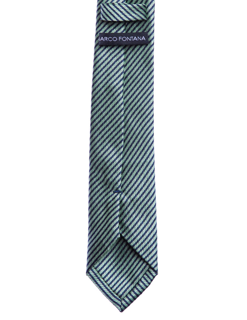 Corbata regular estampado a rayas para hombre 2