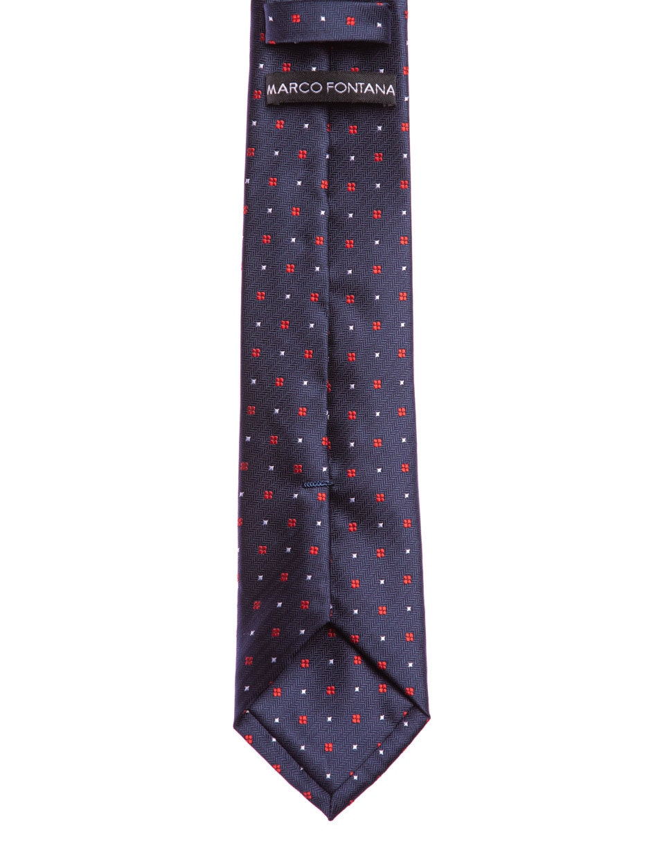 Corbata regular estampado floral para hombre 2