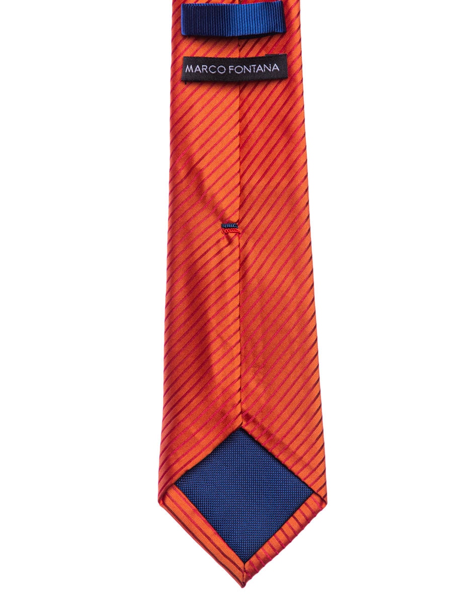Corbata regular estampado a rayas para hombre 2