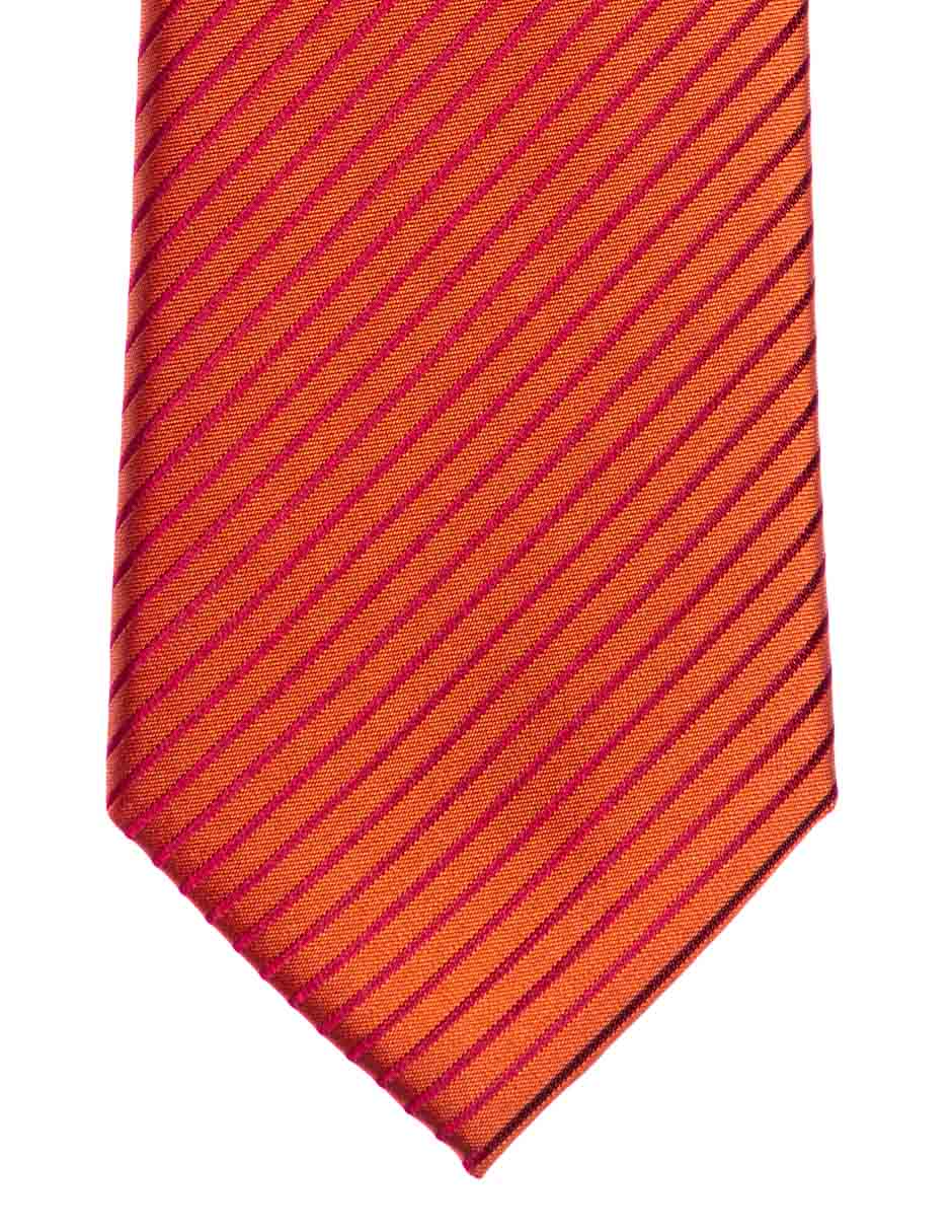 Corbata regular estampado a rayas para hombre