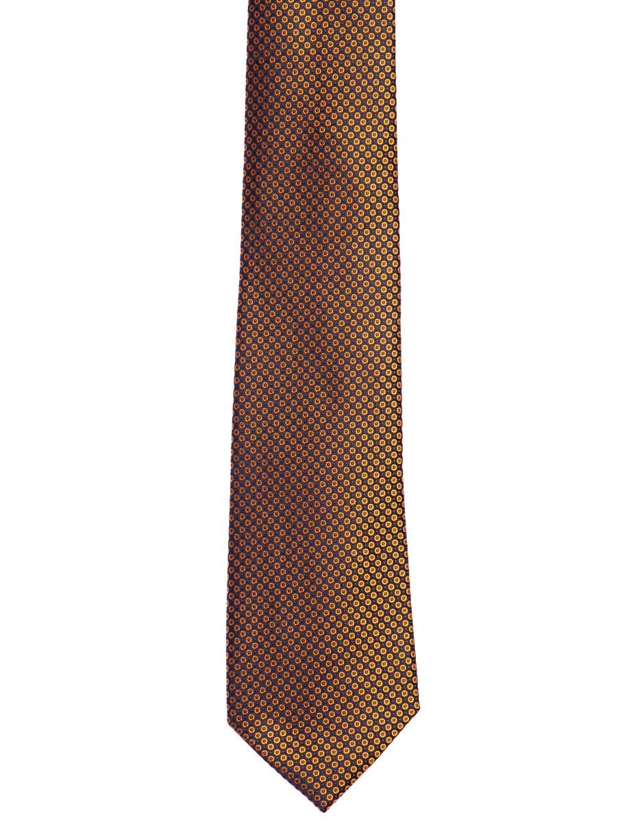 Corbata regular estampado lunares para hombre 3