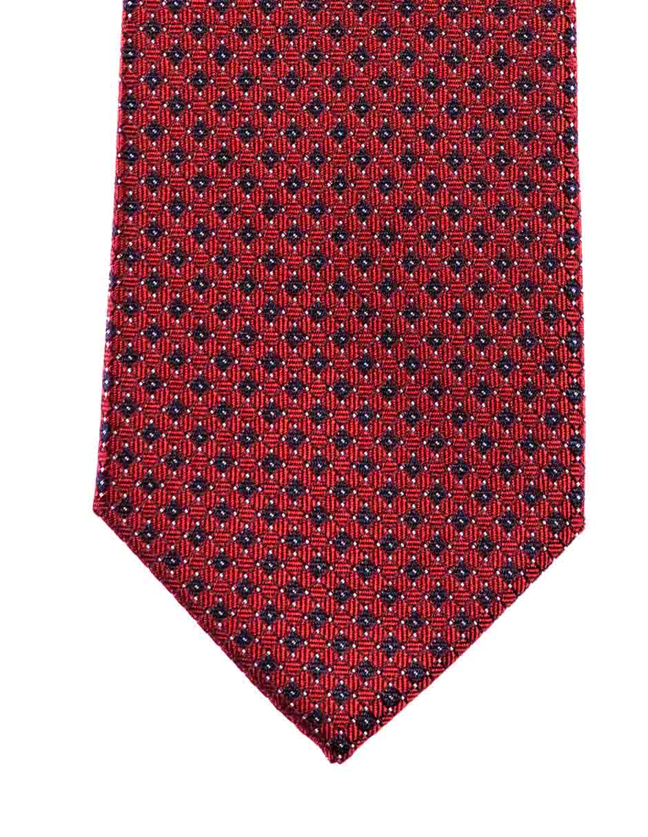 Corbata regular de seda estampado para hombre