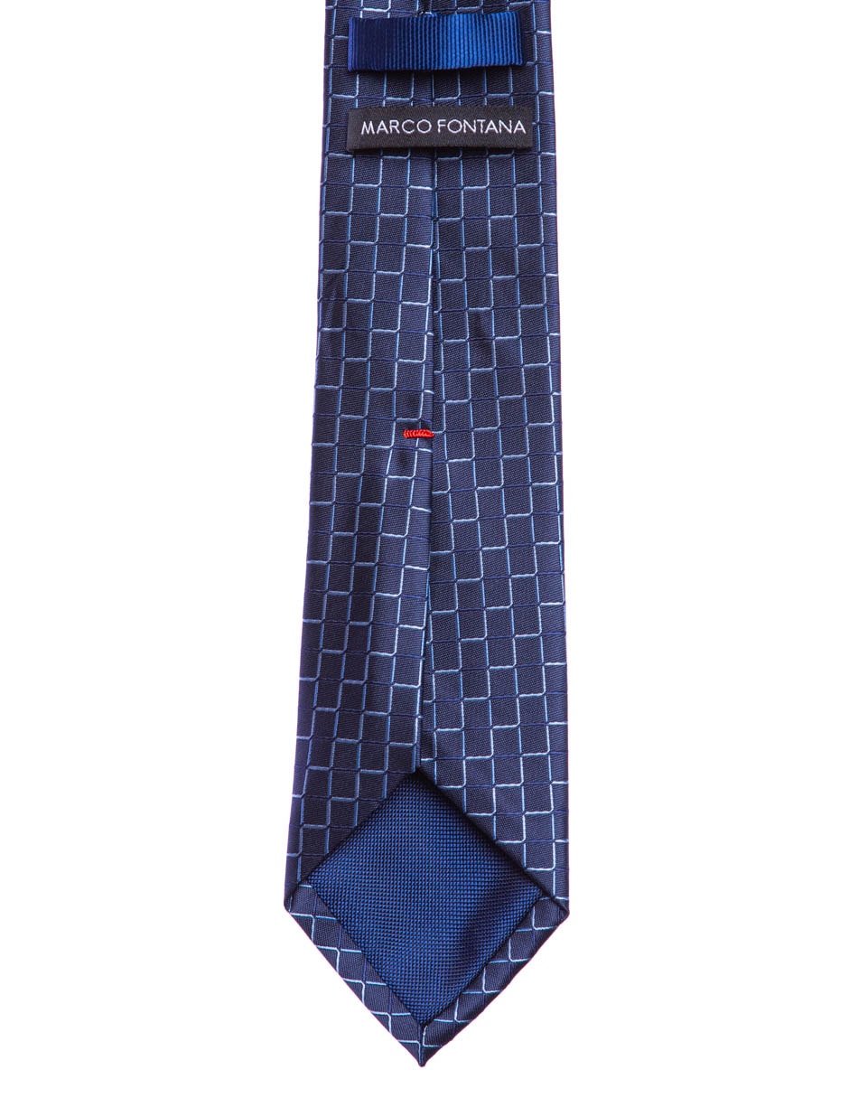 Corbata regular estampado a cuadros para hombre 2