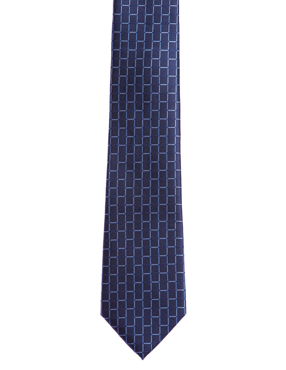 Corbata regular estampado a cuadros para hombre 3