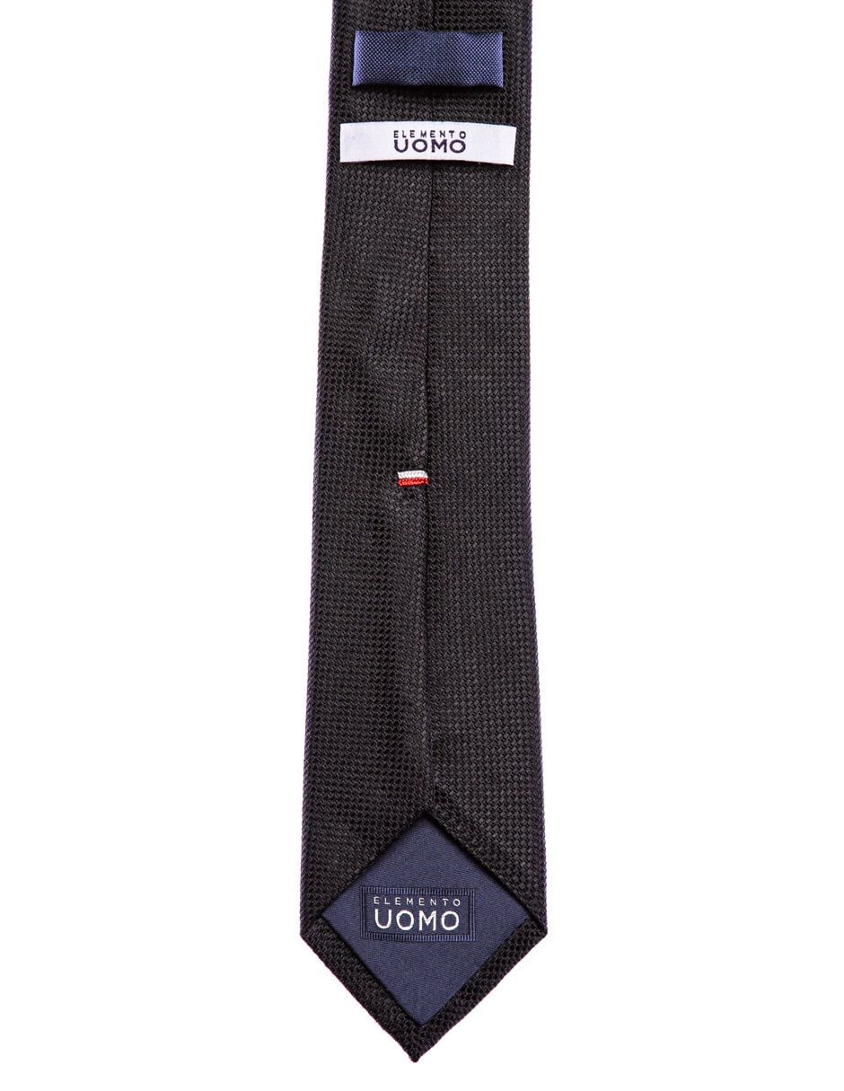 Corbata regular de seda estampado a cuadros para hombre 2