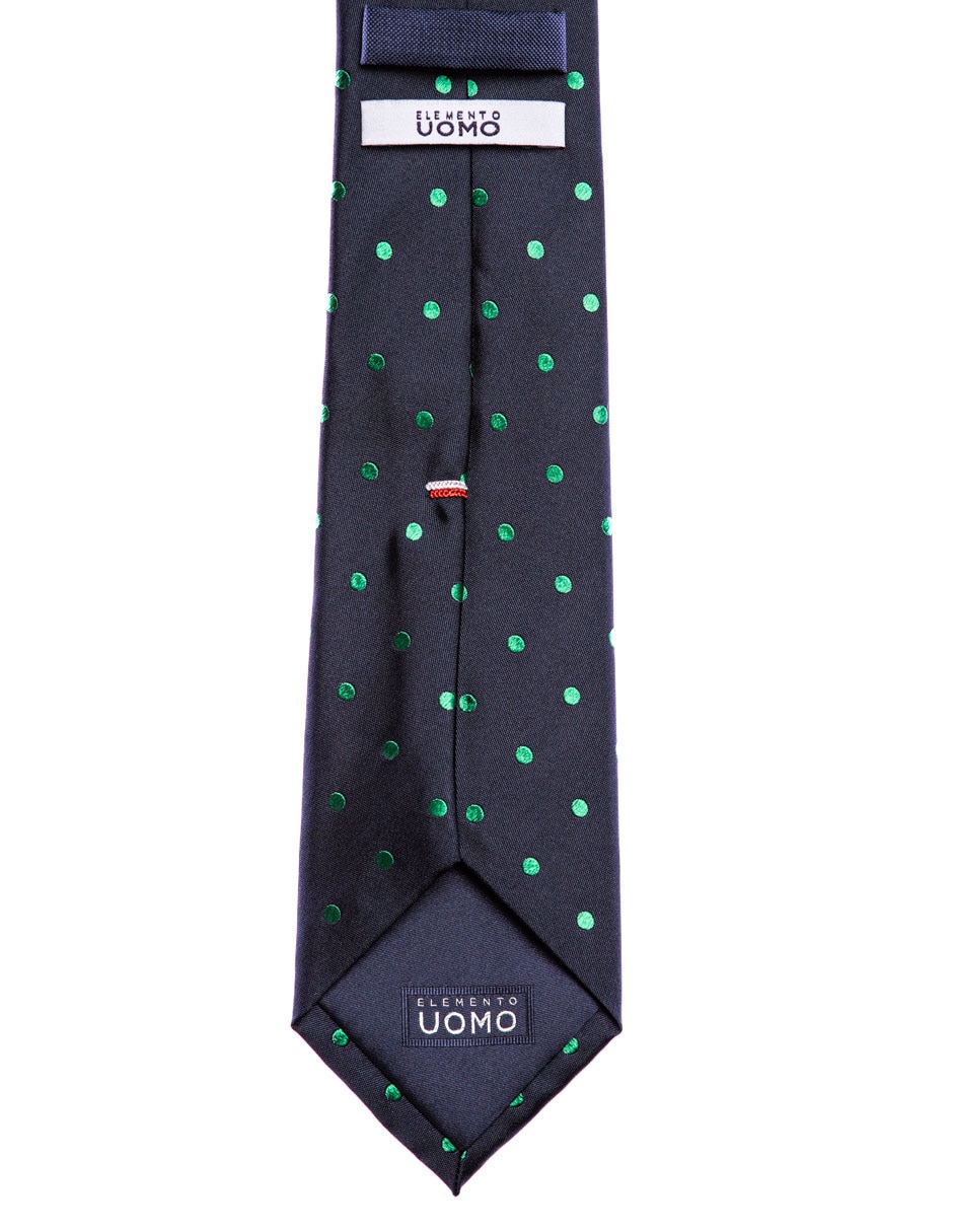 Corbata regular de seda y poliéster estampado a rayas para hombre 2